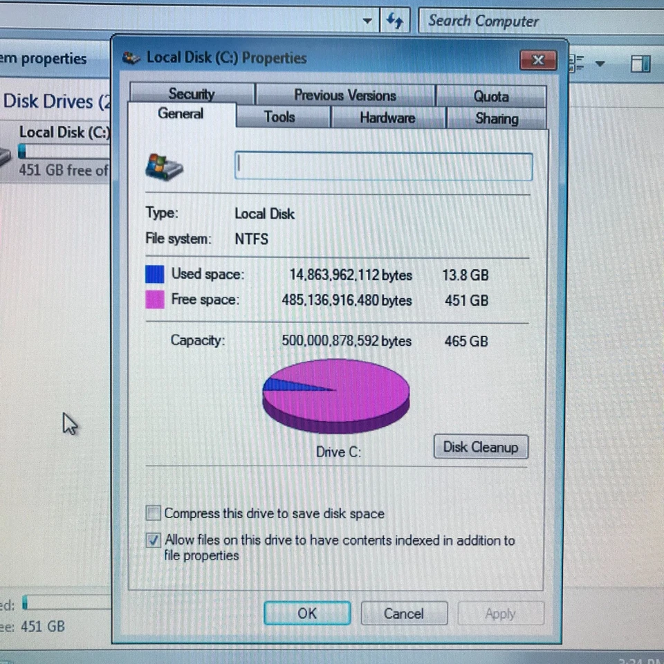 Lenovo ThinkStation SFF i5-4460 3.20GHz 4GB RAM 500GB HD (Windows 7 Pro 64-Bit) - Image 3 of 4