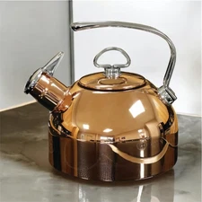 Chantal 1.8 Qt Copper Classic Stovetop Whistle Tea Kettle Teakettle NEW 🎁