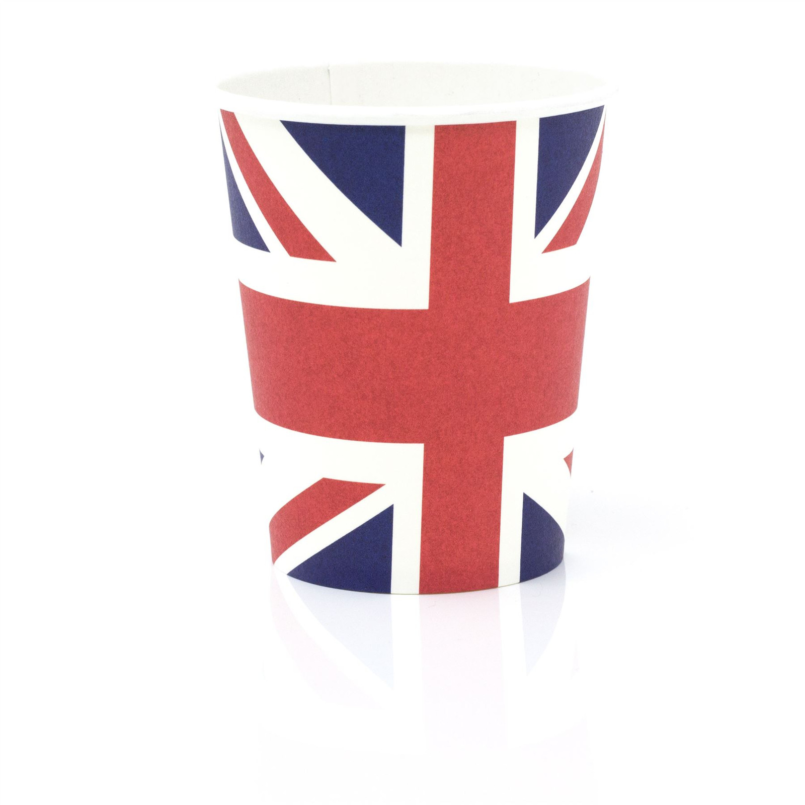 Pack of 8 Union Jack Party Cups | Set Of 8  Union Jack Paper Cups Queens Jubilee