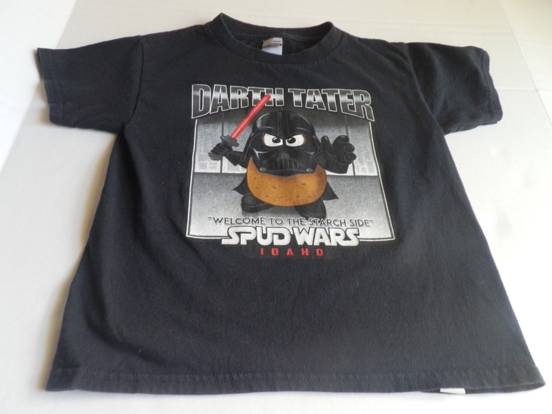 Star Wars T-Shirt Darth Tater “Spud Wars” – Mr. Potato Head Size X-Small Boys