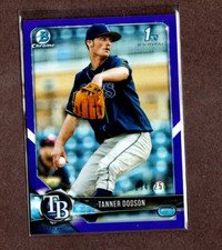 2018 Bowman Chrome Purple Refractor TANNER DODSON (RC) #BDC-78  154/250  [Mint]