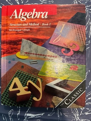 Algebra Structure Method Book 1 Student  Dolciani Brown McDougal Littell 2007