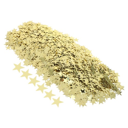 Coriandoli da tavolo a forma di stella e luna dorata, coriandoli