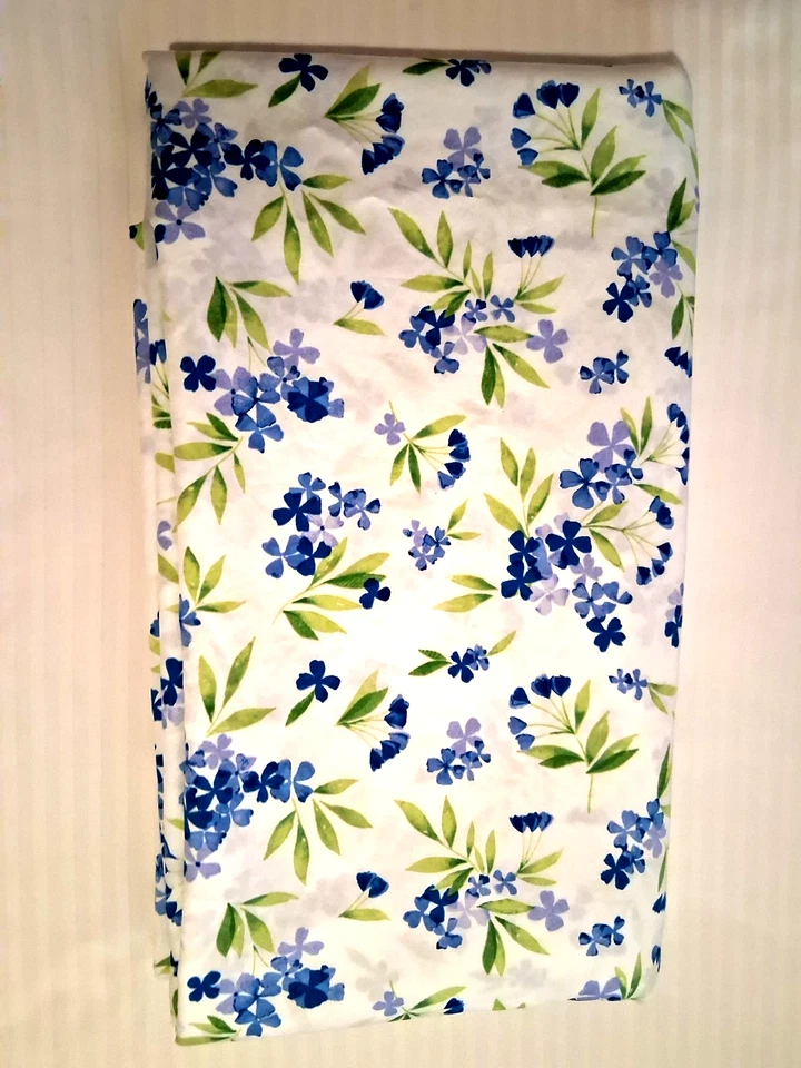 The COMPANY STORE Oversized KING 100% Cotton Blue Green FLORAL DUVET 2022 - Image 2 of 4