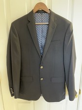Jos A Bank 1905 Wool Blazer 38R Black SLIM FIT Classic Preppy Office Academia