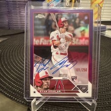 2023 Topps Chrome Ryan Aguilar Rookie Autographs Purple /250 Auto