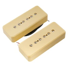 Artec ASA90 Cream Alnico 5 Soapbar P90 Single Coil Guitar Neck Bridge Pickup Set