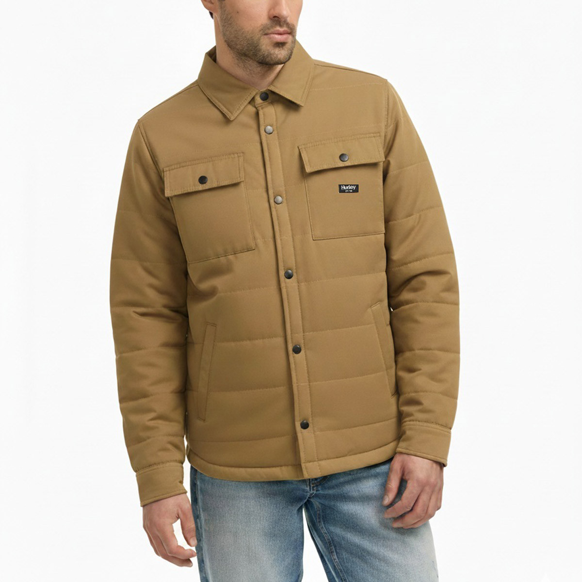 Fold Over Collar Midweight Black Tan Colors