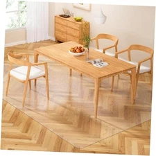 Clear Floor Mat 5x8 for Under Dining Table – Plastic Waterproof Non Slip Vinyl 