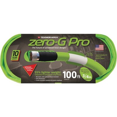 Teknor  Zero-G Pro 3/4 In. Dia. x 100 Ft. Drinking Water Safe Garden Hose Teknor