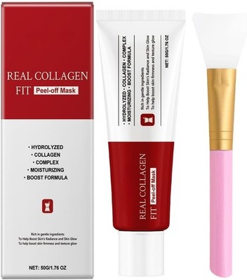 Collagen Peel-Off Face Mask with Applicator Brush, Hydrating Care, 50g