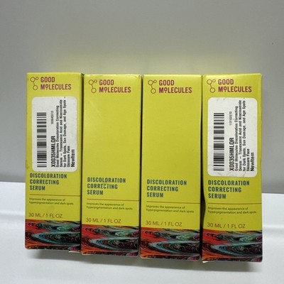 4 Pack! Good Molecules Discoloration Correcting Serum - 1fl. oz. NIB (4oz Total)