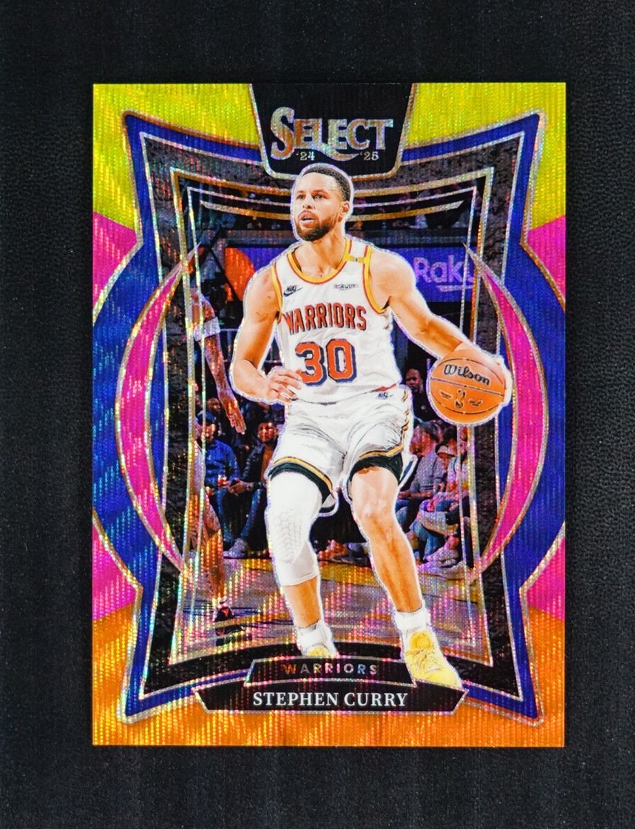 2024-25 Panini Select Stephen Curry #7 Concourse Multi Wave Prizm Warriors /20