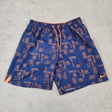 Nike blue logo print Just Do It boys swim trunks size XL