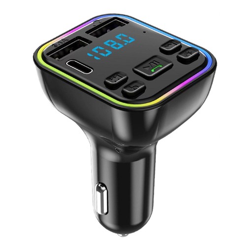 Bluetooth FM Transmitter Handsfree Car Kit Radio MP3 Player Y9Q7 USB A7F1 - Afbeelding 8 van 10