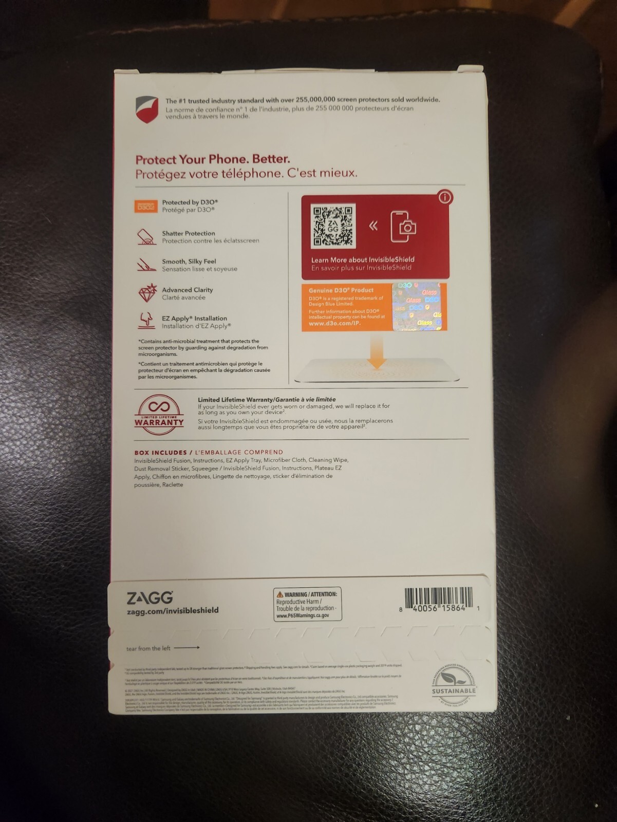 ZAGG InvisibleShield Fusion XTR D30 for Samsung Galaxy S22 Plus / S22