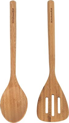 KitchenAid Bamboo Turner and Spoon Set, 2-Piece