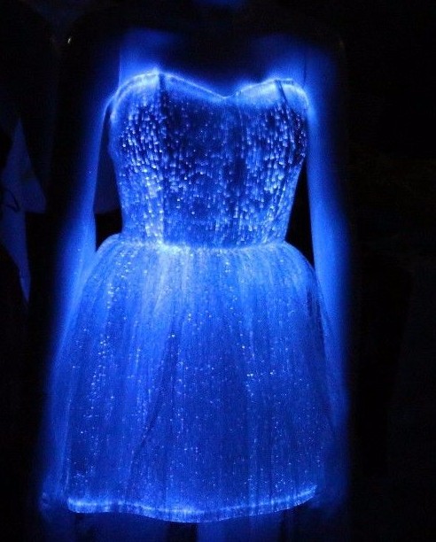 fiber optic prom dress The fiber optics dress is DONE!!!! it's been 8 months since I bought the fabric, and more hours than I can count making it