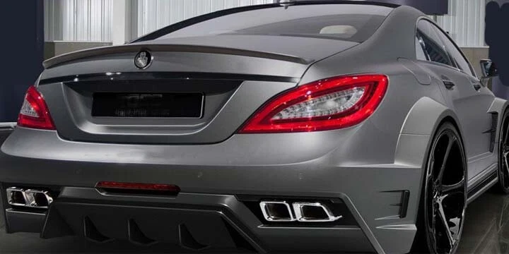 CLS63 Tips CLS 黑色消声器双排气标志烟斗高 W218 W219 06-17 全新 — 第 4/4 张图片