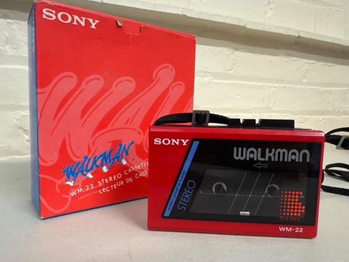 Sony Walkman WM-22 Cassette Player excellent condition red