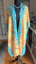 Sassy Jones Nwt $49.90 Tropical Kimono Duster One Size 10-12-14