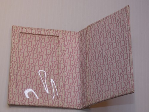 "Pequeño soporte de identificación/tarjeta de colección Christian Dior, rosa ""Dior"" - Imagen 3 de 4