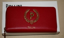 Pollini Dark Red Leather Wallet * ** Beautiful* Nwtgs**