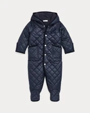 Ralph Lauren Baby Boys Water-Repellent Hooded Barn Bunting, Size 3 months