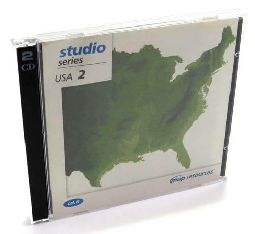 Map Resources Studio Series USA 2 Royalty Free Map Stock Photography, 2 CDs