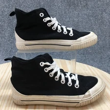 Esprit Shoes Womens 7.5 M Luna Casual High Top Sneakers Black Fabric Lace Up