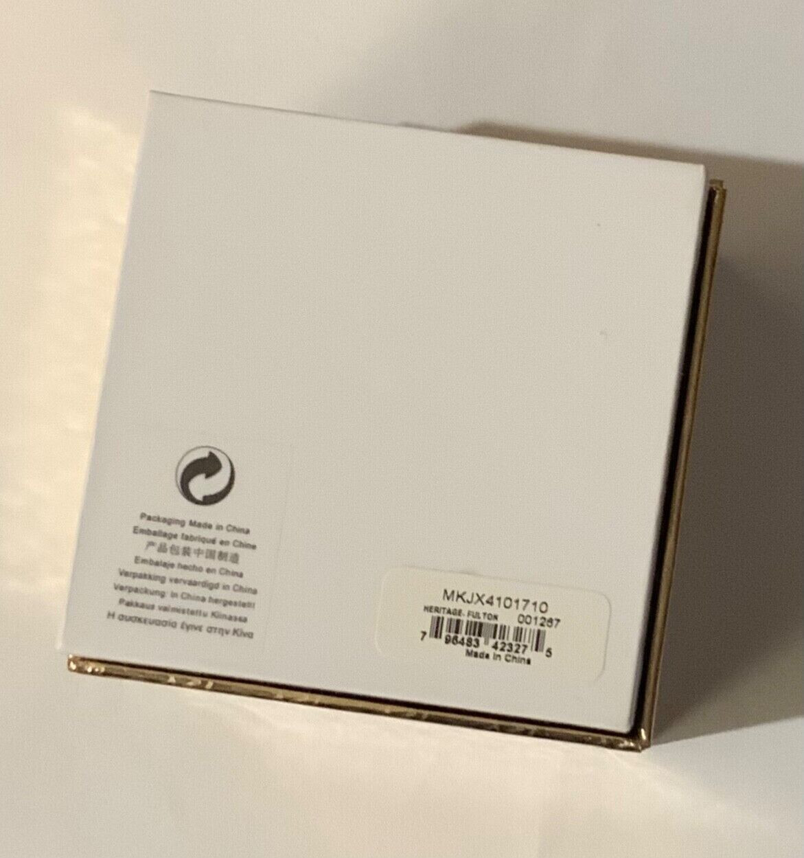 MICHAEL KORS MK Monogram design empty JEWELRY GIFT BOX  8.5cm x 8.5cm x 7cm