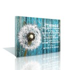 Inspirational Wall Art Framed Canvas 16 x 12 (Dandelion) - Motivational Quotes