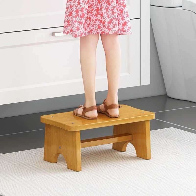 Household Bath Office foot stool pedal solid wood Strong load-bearing capacity - Image 4 of 4