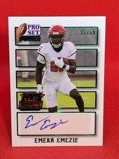 2021 Leaf Pro Set Power Prospects Emeka Emezie GREEN AUTO **21/50**
