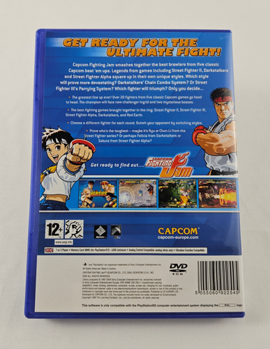 Capcom Fighting Jam PlayStation 2 Cover Art - NO GAME (G15) - Picture 3 of 5