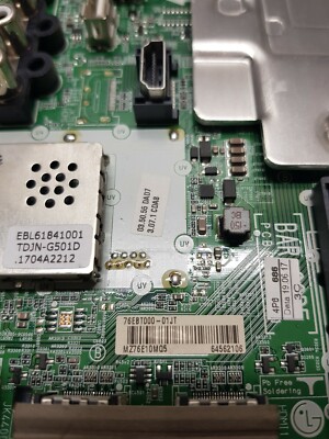 Carte Mère Pour TV LG 43UJ635V – Réf EAX67133404 / EBR84157601 / EBT64562106 – Occasion
