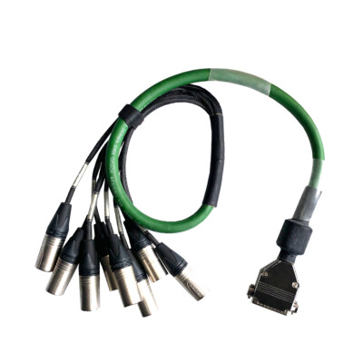 Van Damme Digi Green AES 110ohm Dsub To 8 x XLR Male connectors