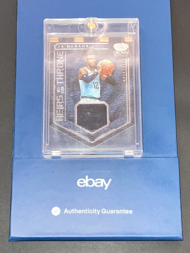 Ja Morant 2019-20 Crown Royale Heirs Of The Throne Rookie Jersey Patch Die-Cut