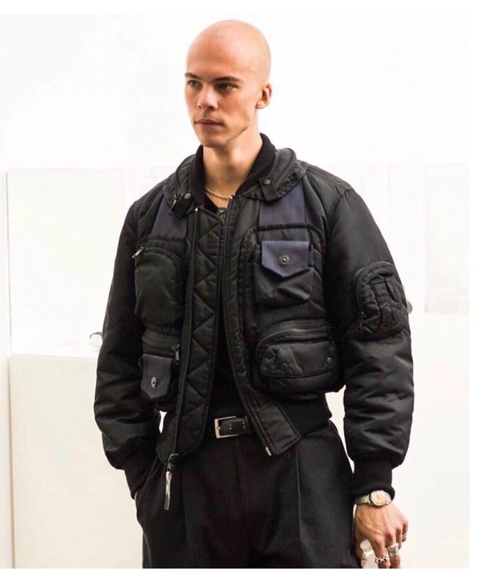 1996AW ISSEY MIYAKE RUNWAY ICONIC PARACHUTE CARGO MA-1 BOMBER JACKET