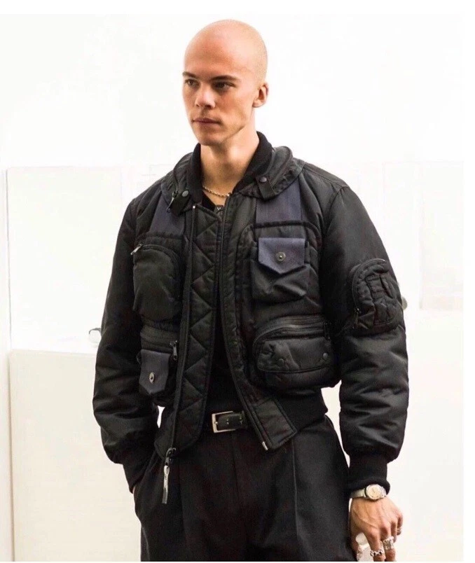 1996AW ISSEY MIYAKE RUNWAY ICONIC PARACHUTE CARGO MA-1 BOMBER JACKET