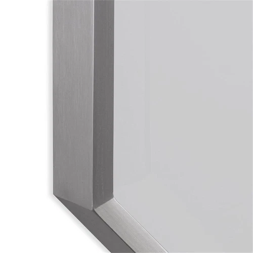 Uttermost Stuartson Stainless Steel Glass and MDF Vanity Mirror in Nickel - Picture 5 of 6