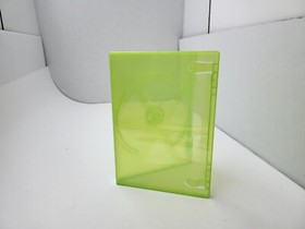 2X MINT NEW XBOX 360 Authentic Replacement Clear Green Game Case OEM W/Sleeve