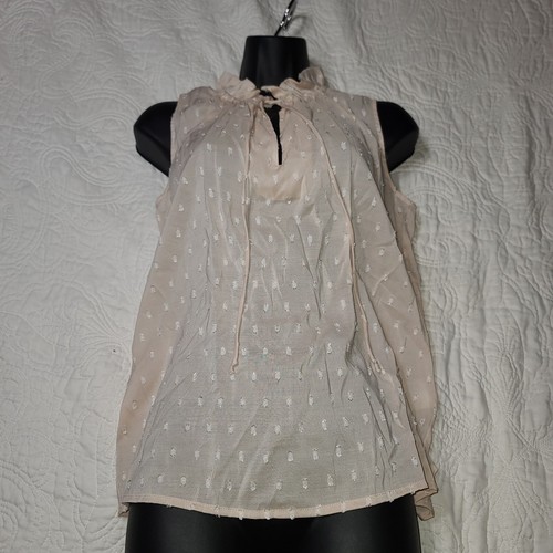 Camicia da donna senza maniche rosa polvere floreale H&M taglia us 2 piccola nonna - Foto 19 di 19