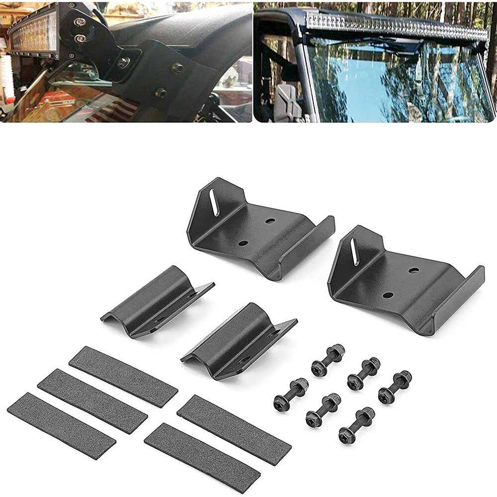 Pro-Fit Cage 50" Light Bar Bracket For Polaris Ranger XP 570, 900, 1000 Crew - No Drilling 10 thumbnail image