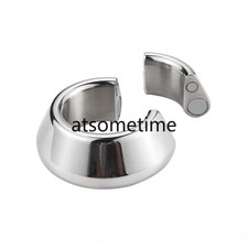 Stainless Steel Metal Male Ring Magnetic Lock Ball Stretcher Pendant Device