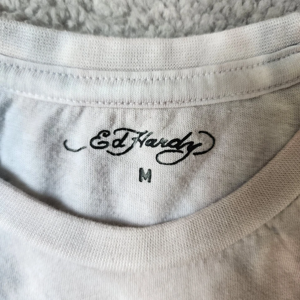 Camiseta Ed Hardy Calavera Águila Serpiente Gráfica Tie Dye Juvenil Talla Mediana Foto 3 de 4