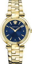 Versace VE2L00621 Revive blue gold Stainless Steel Women's Watch NEW