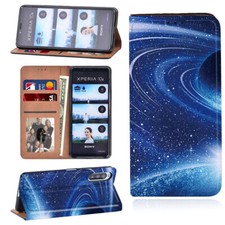 Space Phone PU Leather Cover Case For Sony Xperia L4 1 II/Xperia 10 II III IV
