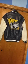 NEW NWT SWEET Tailgate Party Steve & Barry's Vintage Varsity Mens L Jacket🍺🏈🔥