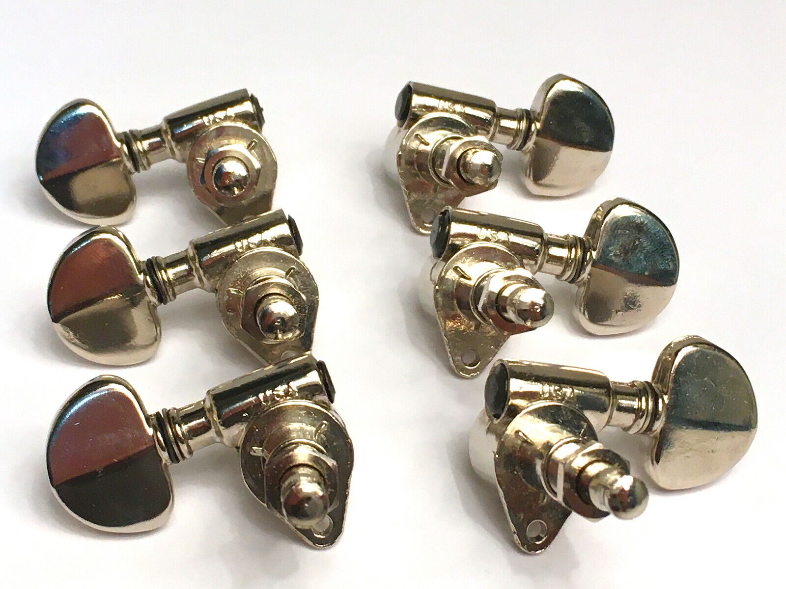 GROVER Vintage 'USA' 60s/70s 102N Guitar Tuners • 3 + 3 NEW! in